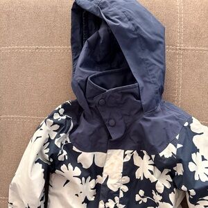 Burton Kids Navy and Cream Floral Ski Jacket
